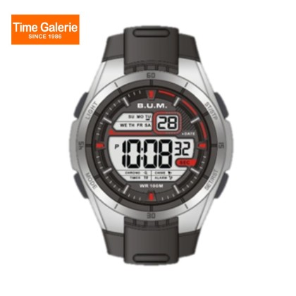 BUM Men BUMWBM04108 Digital Sports Black Silicon Strap Watch BUM Men BUMWBM04108 Digital Sports Black Silicon Strap Watch